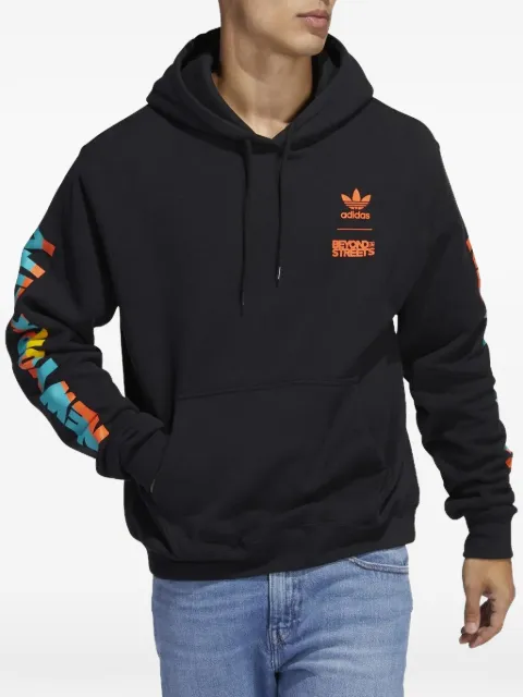 adidas x Beyond The Streets logo-detail hoodie Black GV2566