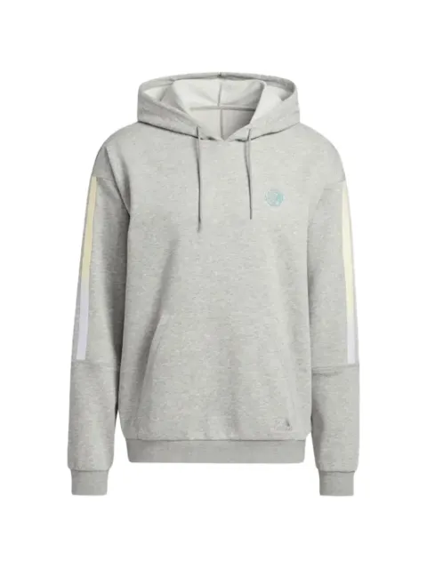 adidas x Donovan Mitchell striped-sleeve hoodie Grey HB6761