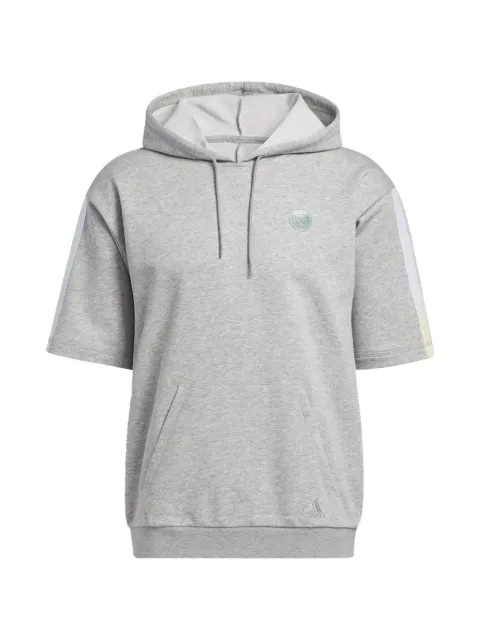 adidas Donovan Mitchell short-sleeve hooded top Grey HB6758