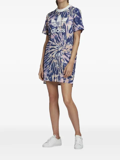 adidas tie-dye T-shirt mini dress Blue GL6135