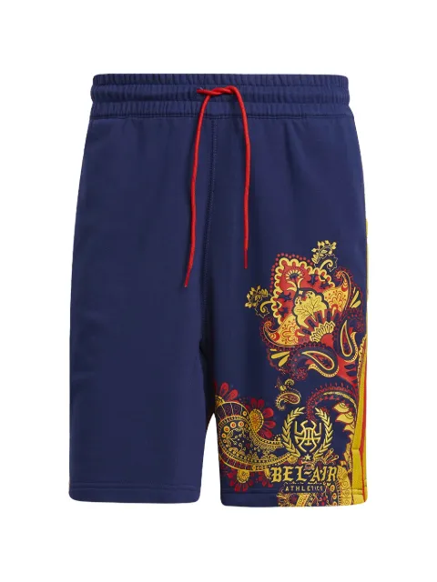 adidas paisley-print track shorts Blue GV1992