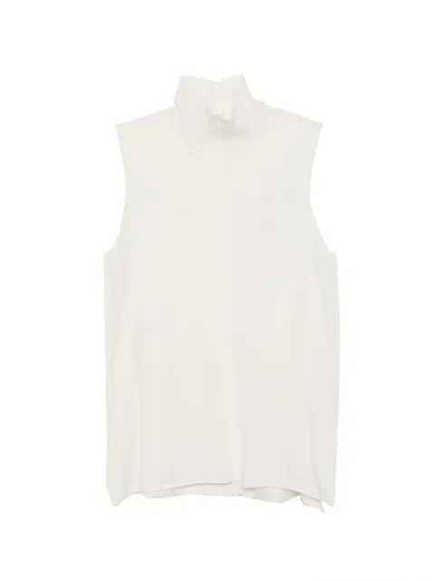 Christian Wijnants sleeveless turtleneck top Neutrals KOMME8689