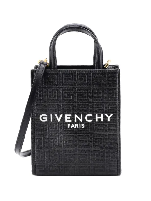 Givenchy Pre-Owned Vertical G- 4G Coated Canvas Mini tote bag Black S7NT1OTYUNN2VH6E