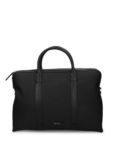 Calvin Klein woven zip messenger bag Black LV04D3207GUB1