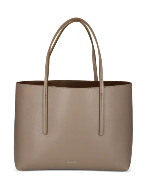 Calvin Klein logo-detail tote bag Neutrals LV04F3275GVFU