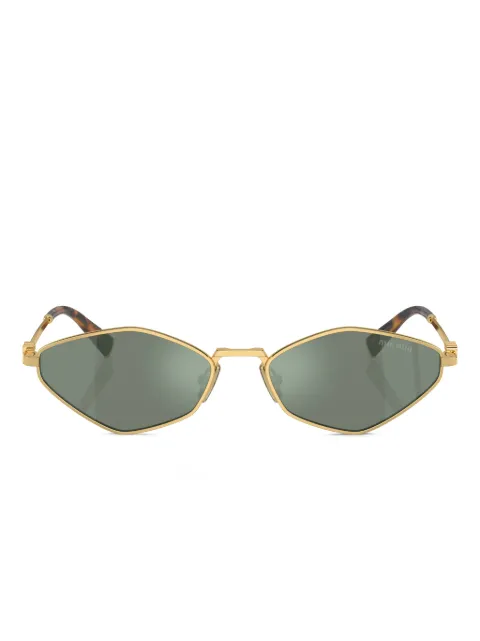 Miu Miu Eyewear geometric-frame sunglasses Gold MU56ZS