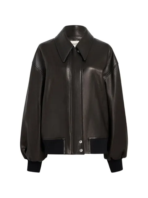 KHAITE Shelman leather jacket Black 6166729200