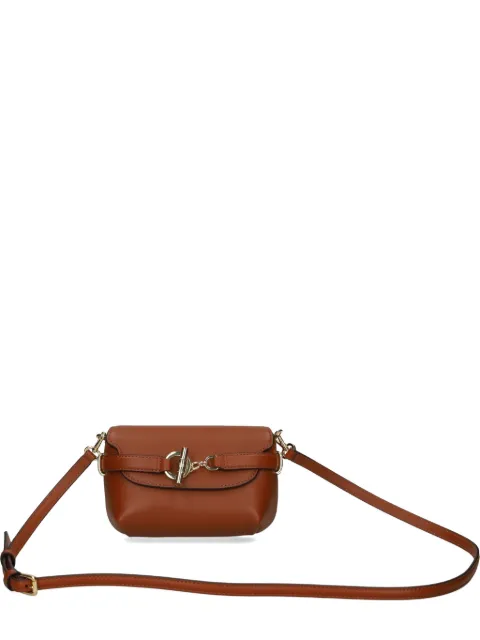 Lauren Ralph Lauren buckle-detail leather crossbody bag Brown 431P04297