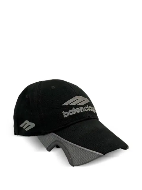Balenciaga logo-embroidered cap Black 857722410B2