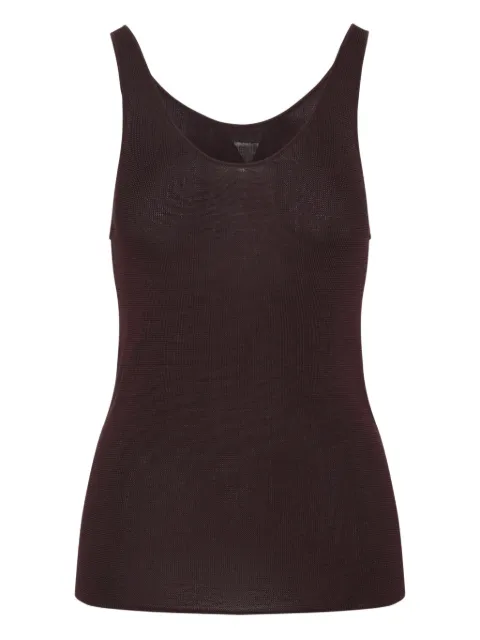 The Frankie Shop textured vest top Brown TAFS174447