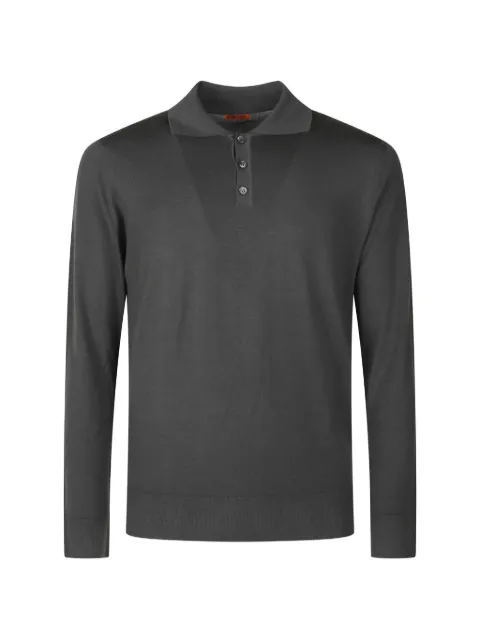 Barena long-sleeve polo sweater Grey KNU41000429