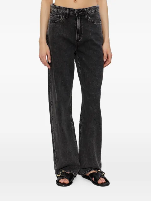 rag & bone faded-effect wide-leg jeans Black RJ2525H1FAN