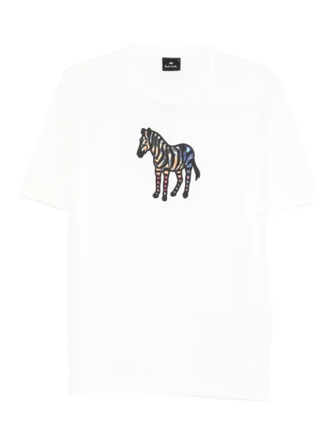 PS Paul Smith Zebra-print T-shirt White M2R220XVP560702