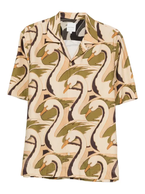 Paul Smith swan-print shirt Neutrals M1R905UV02952