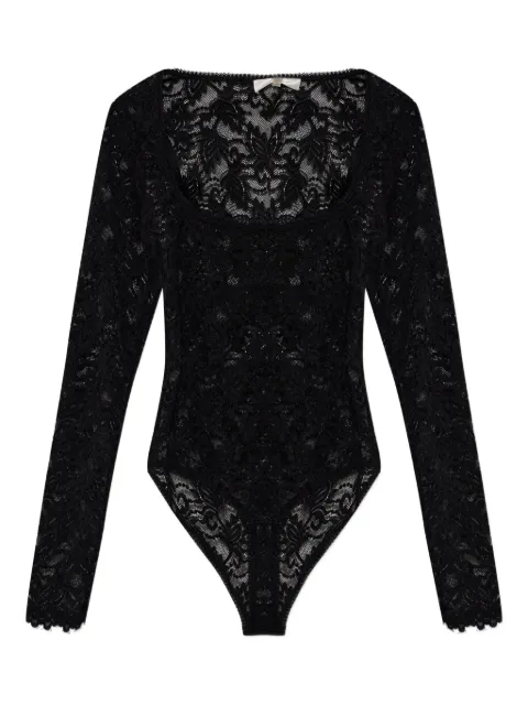 LoveShackFancy Jannie lace long-sleeves bodysuit Black K20922859