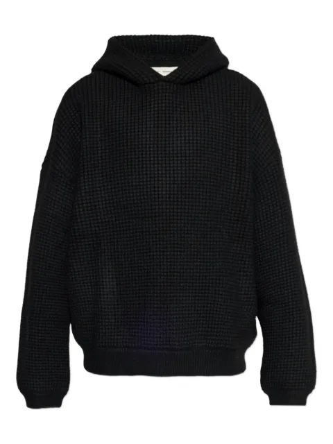 FEAR OF GOD ESSENTIALS heavy waffle hoodie Black 192HO254361FVINTAGEBLACK