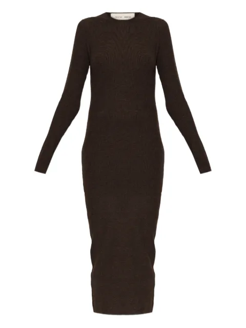 FEAR OF GOD ESSENTIALS long-sleeve ribbed dress Brown 192H0259022FW