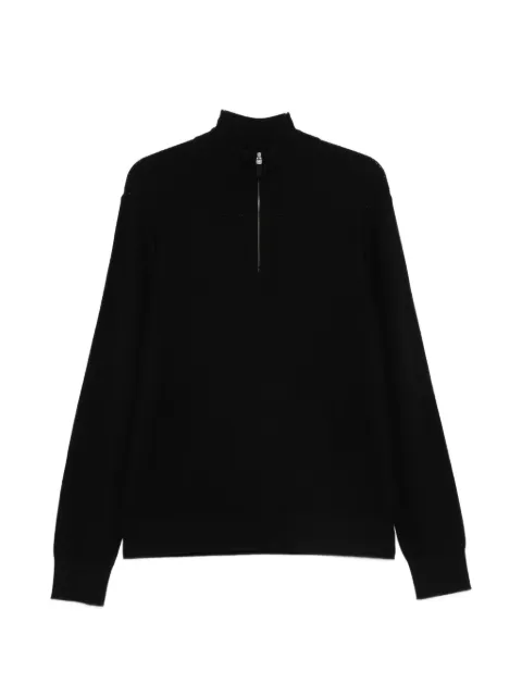 Zegna zip neck sweater Black UGK93A2127