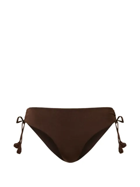 TWINSET bikini bottoms with crochet detail Brown 261LMME99