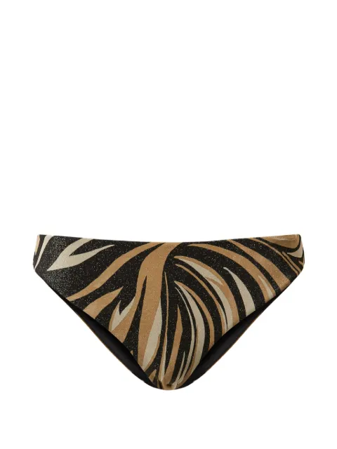 TWINSET bikini briefs with lurex and print Black 261LBMF66