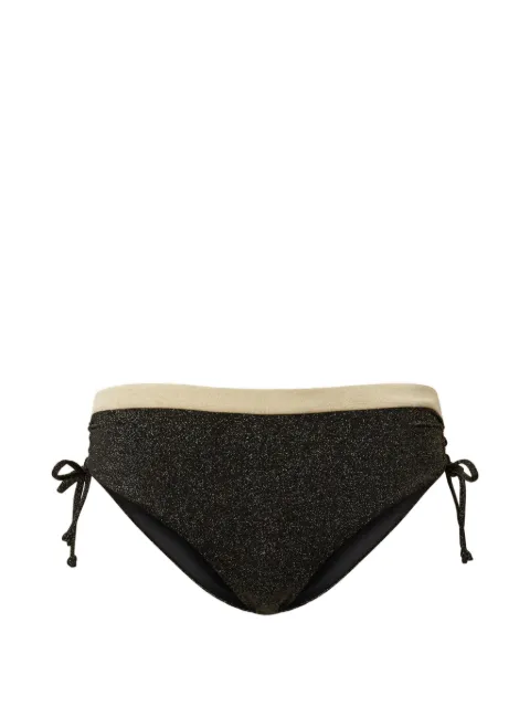 TWINSET two-tone bikini briefs with lurex Black 261LBME99