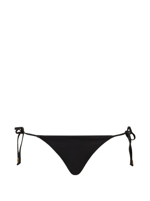 TWINSET bikini thong with laces and logo Black 261LBMG88