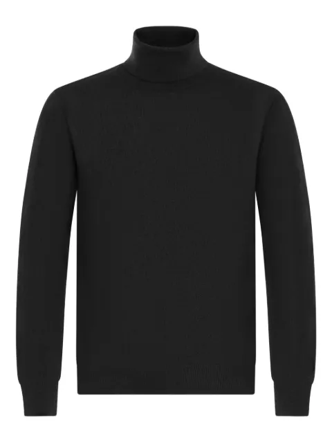 FRANZESE COLLECTION ribbed turtleneck sweater Black MA7067W26NERO