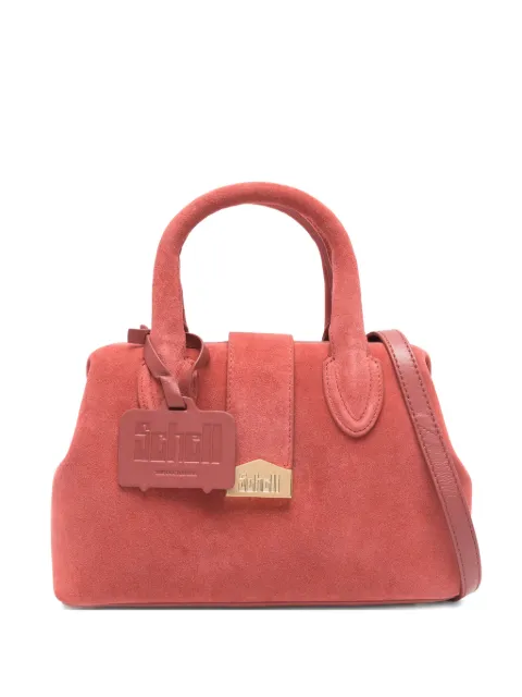 SCHELL logo-plaque top-handle tote bag Red B00100LH0001