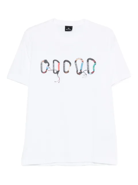 PS Paul Smith carabiner-graphic T-shirt White M2R011RVP5617