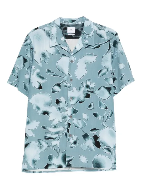 PS Paul Smith floral-print shirt Blue M2R695UV22579