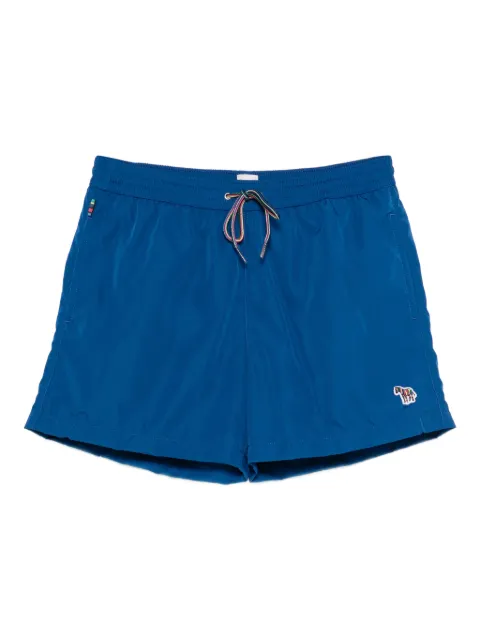 Paul Smith Zebra-patch drawstring swim shorts Blue M1A200AAU285
