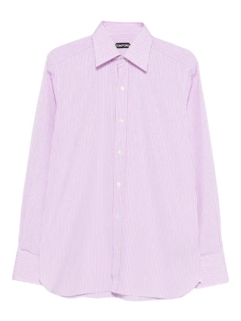 TOM FORD striped-pattern shirt Pink HSBC01C0009
