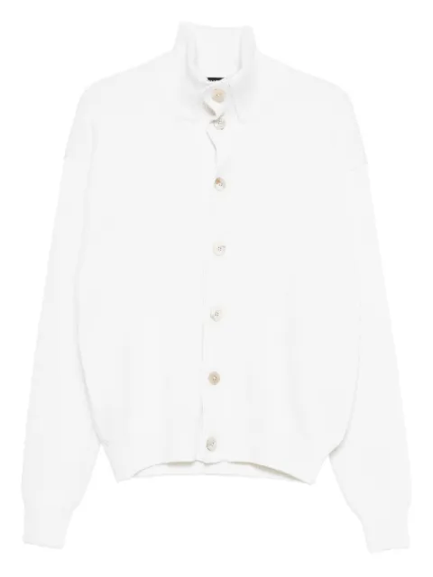 TOM FORD button-fastening high-neck cardigan White KBL019YMC044