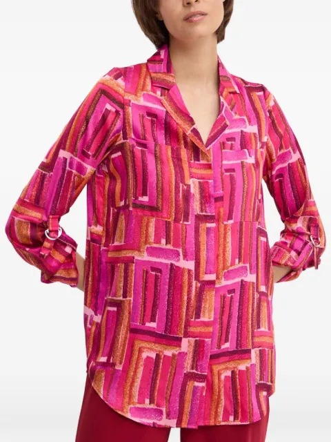 Joseph Ribkoff geometric-print top Pink 243939