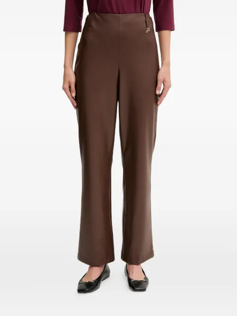 Joseph Ribkoff logo-plaque trousers Brown 253060