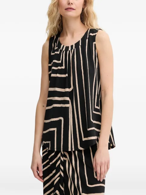 Joseph Ribkoff geometric-pattern sleeveless top Black 252113