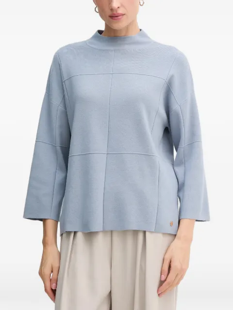 Joseph Ribkoff seam-details high-neck sweater Blue 261981