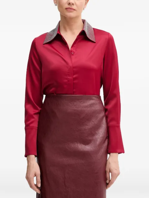 Joseph Ribkoff embellished collared shirt Red 254926