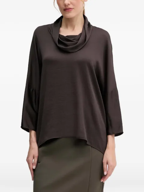 Joseph Ribkoff cowl neck button blouse Brown 254217