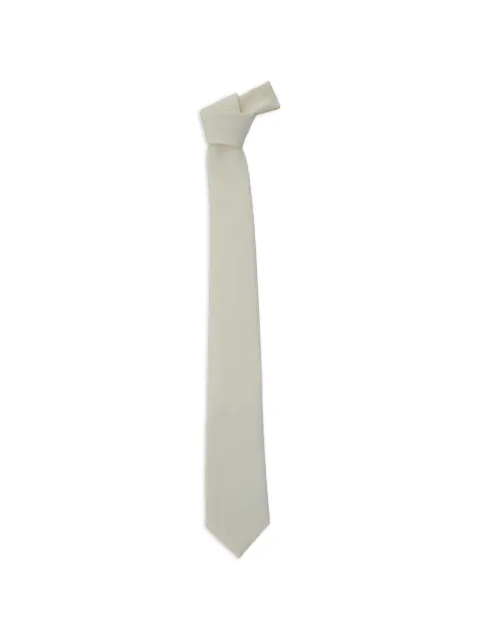 Emporio Armani pointed wool tie White EM001344TE19332U1107