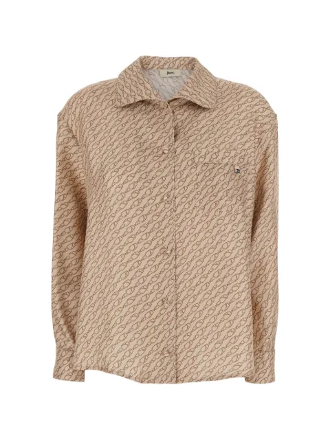 Herno chain-pattern shirt Neutrals CM000041D16009P1985