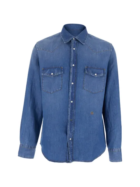 Jacob Cohën logo-embroidered shirt Blue JUMC0002T883A300D