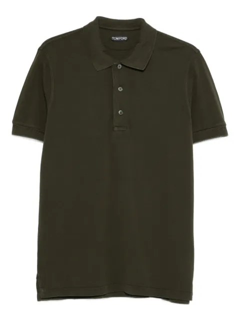 TOM FORD piqué polo shirt Green JPS011JMT013