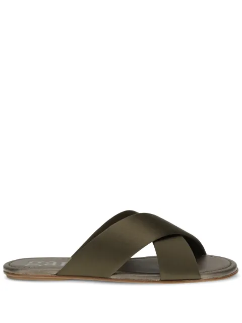 Pedro Garcia Pavana crossover-strap sandals Green PAVANA02