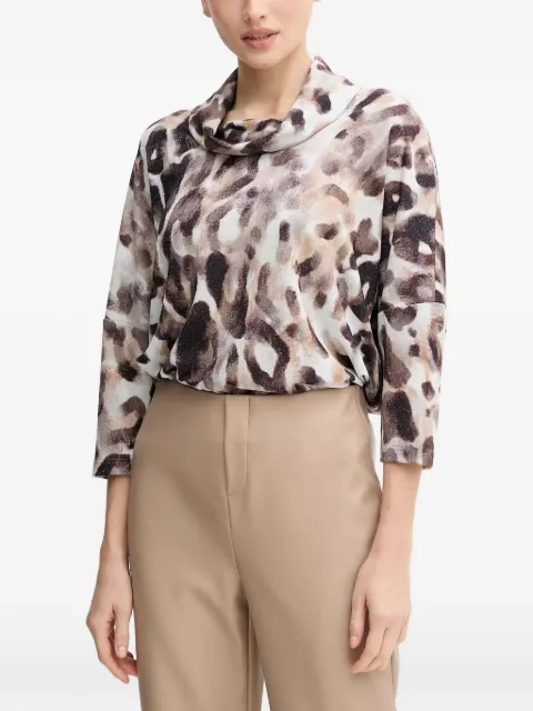 Joseph Ribkoff long-sleeve buttoned top Neutrals 254033