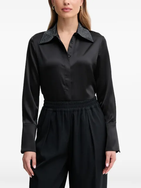 Joseph Ribkoff collar-embellishment shirt Black 254926