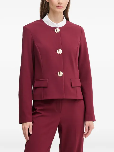 Joseph Ribkoff button flap-pocket jacket Red 253071
