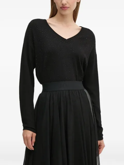 Joseph Ribkoff V-neck sweater Black 244923