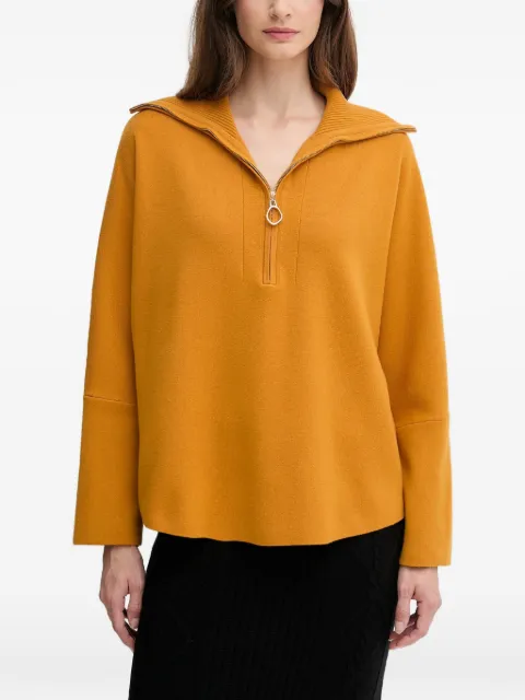 Joseph Ribkoff zip-collar sweater Orange 253963