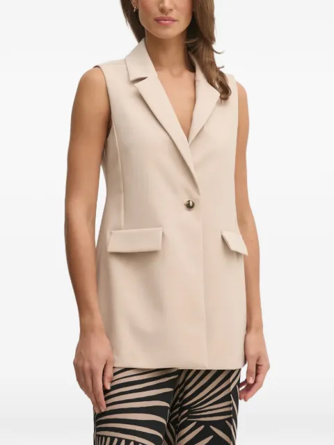 Joseph Ribkoff button tab sleeveless top Neutrals 251264